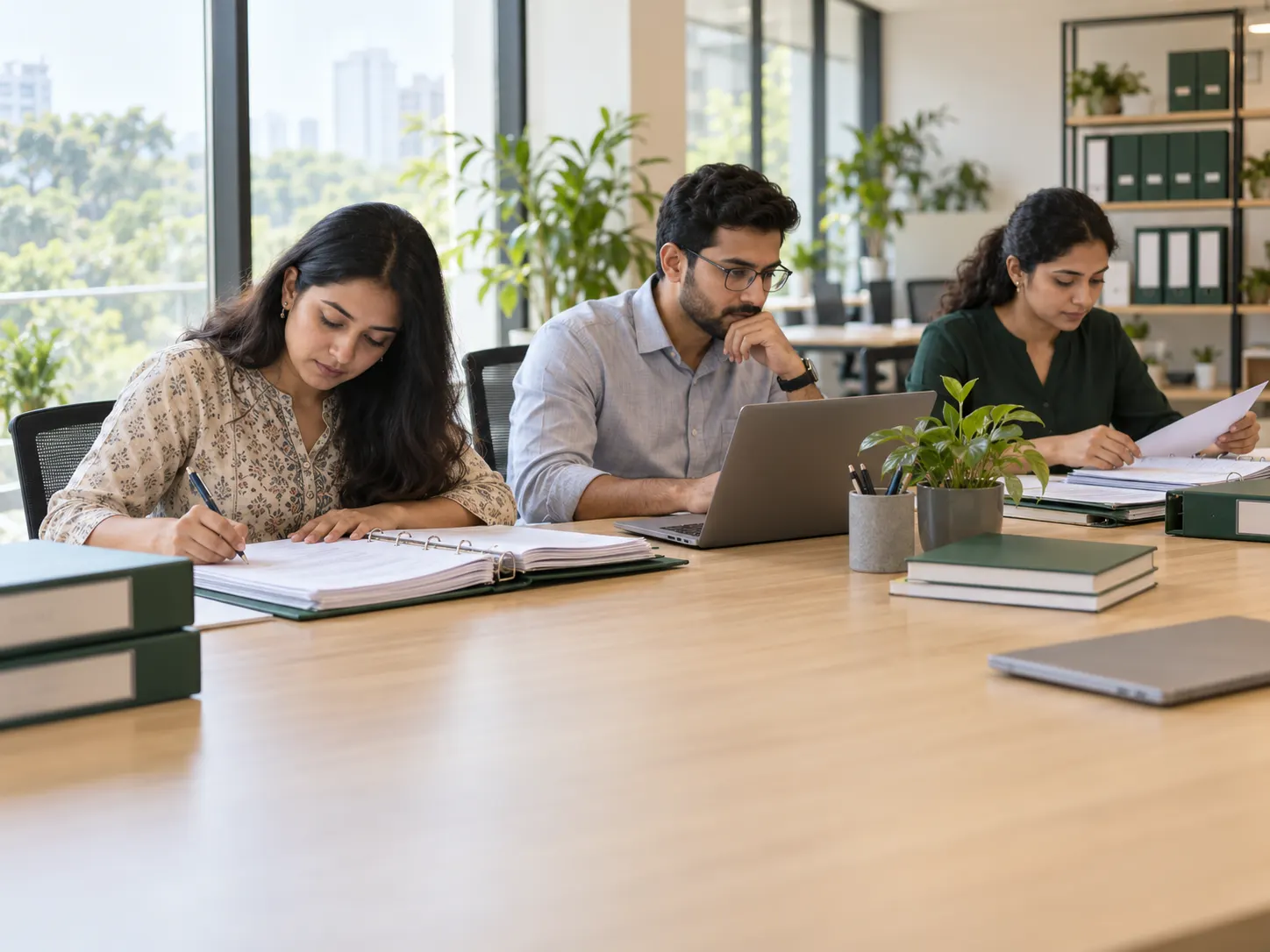 NK One's compliance team at work in the Bengaluru office